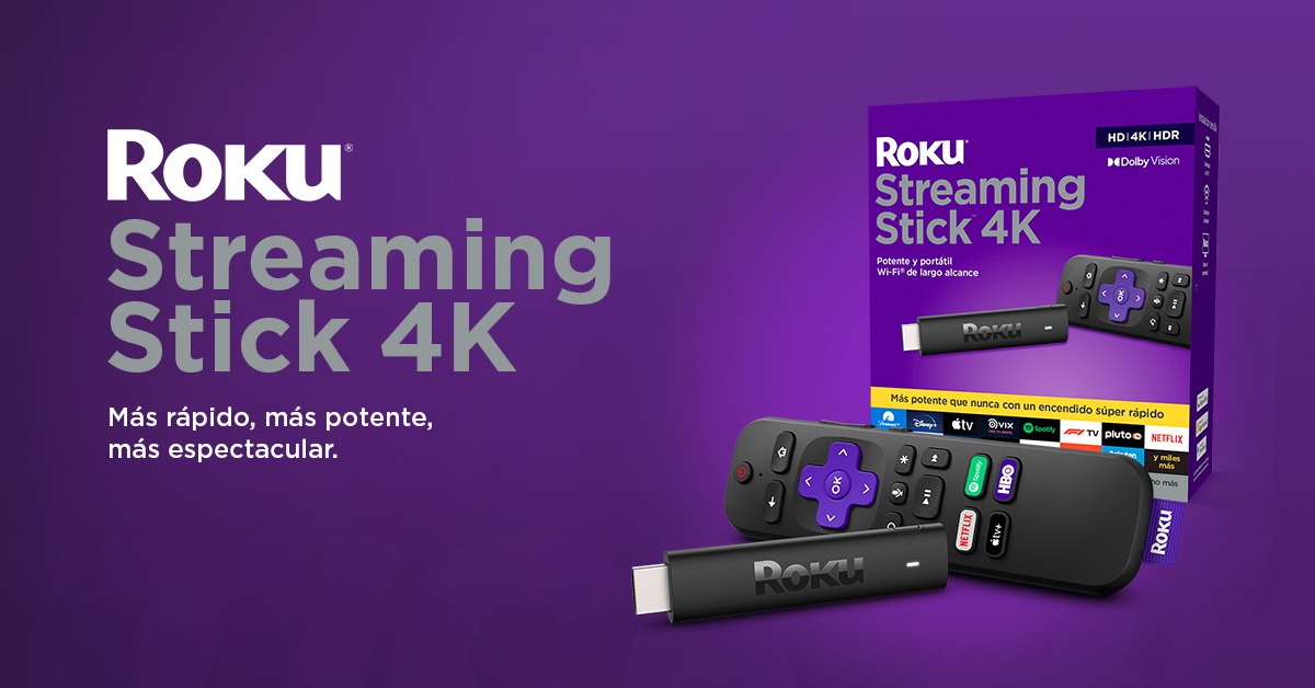 Roku Stick 4K + 3 Meses de servicio